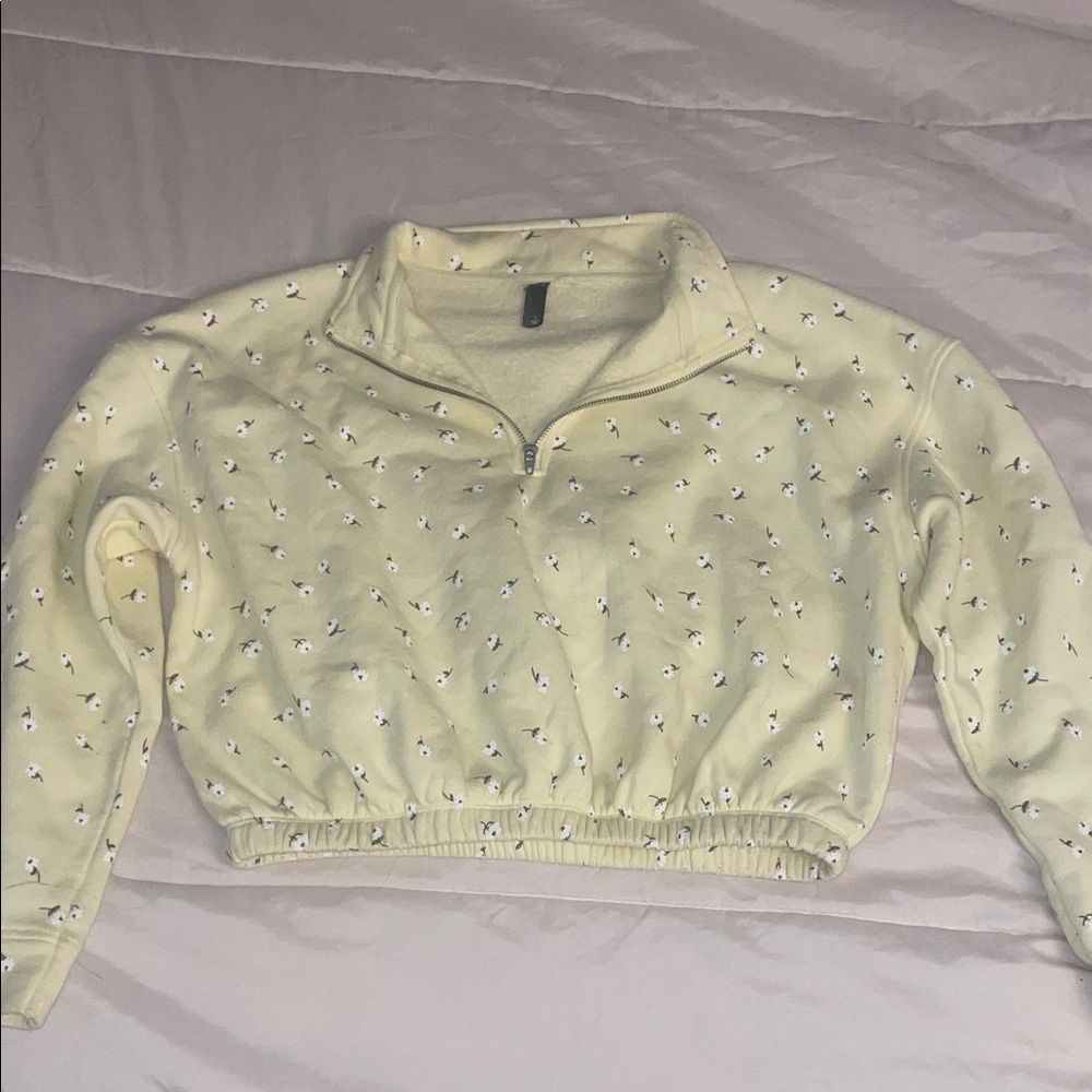Alya Yellow Floral Sweatshirt